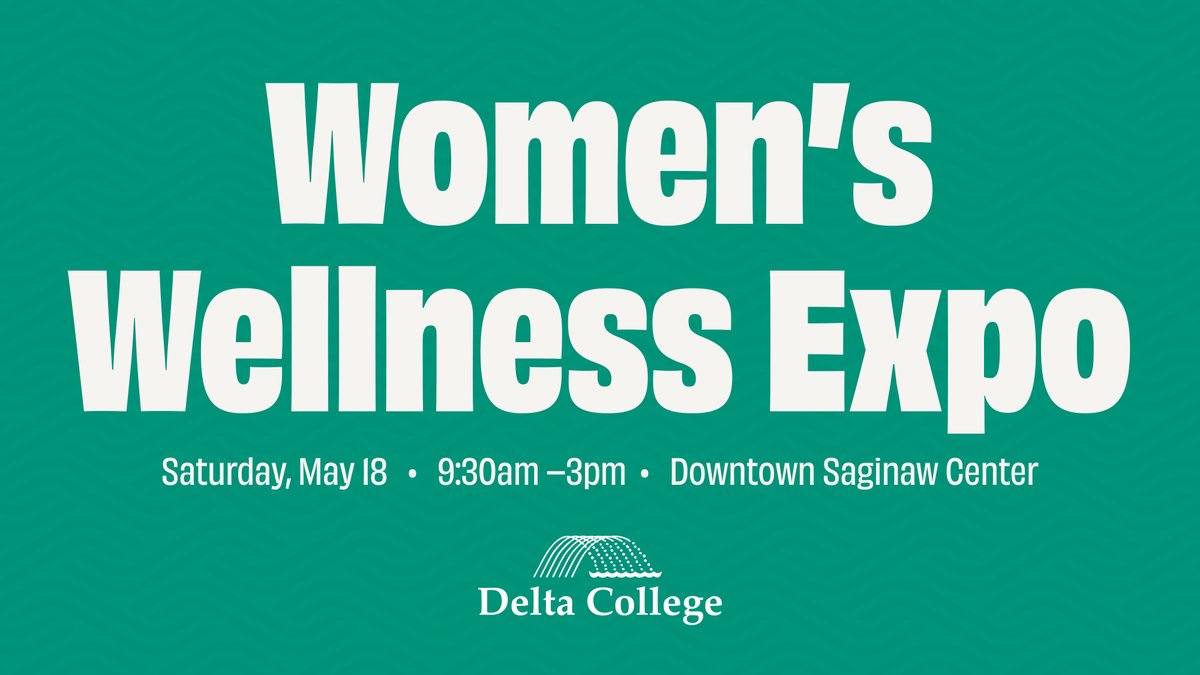 Join us May 18 at Delta's Downtown Saginaw Center for a Women’s Health Expo focusing on all aspects of women's health. Enjoy informative breakout sessions and a presentation from Elizabeth Ann Atkins, best-selling author, wellness coach and host of 'MI Healthy Mind'. #TheDeltaWay