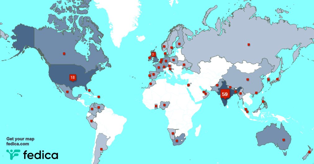 I have 1 new followers from India last week. See fedica.com/!nitinSPEAKs