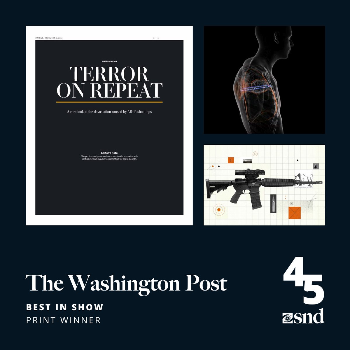 Print | @washingtonpost | American Icon Judges said: “The courage to publish such content demonstrates extreme craftsmanship and sensitivity, with impressive restraint shown throughout.”