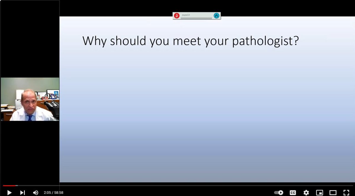 Tune in to hear why you might want to consider meeting your #pathologist. Thank you to @mbccprevention for the opportunity to highlight the special role of pathology in #breastcancer Video here youtube.com/watch?v=efPy3u…