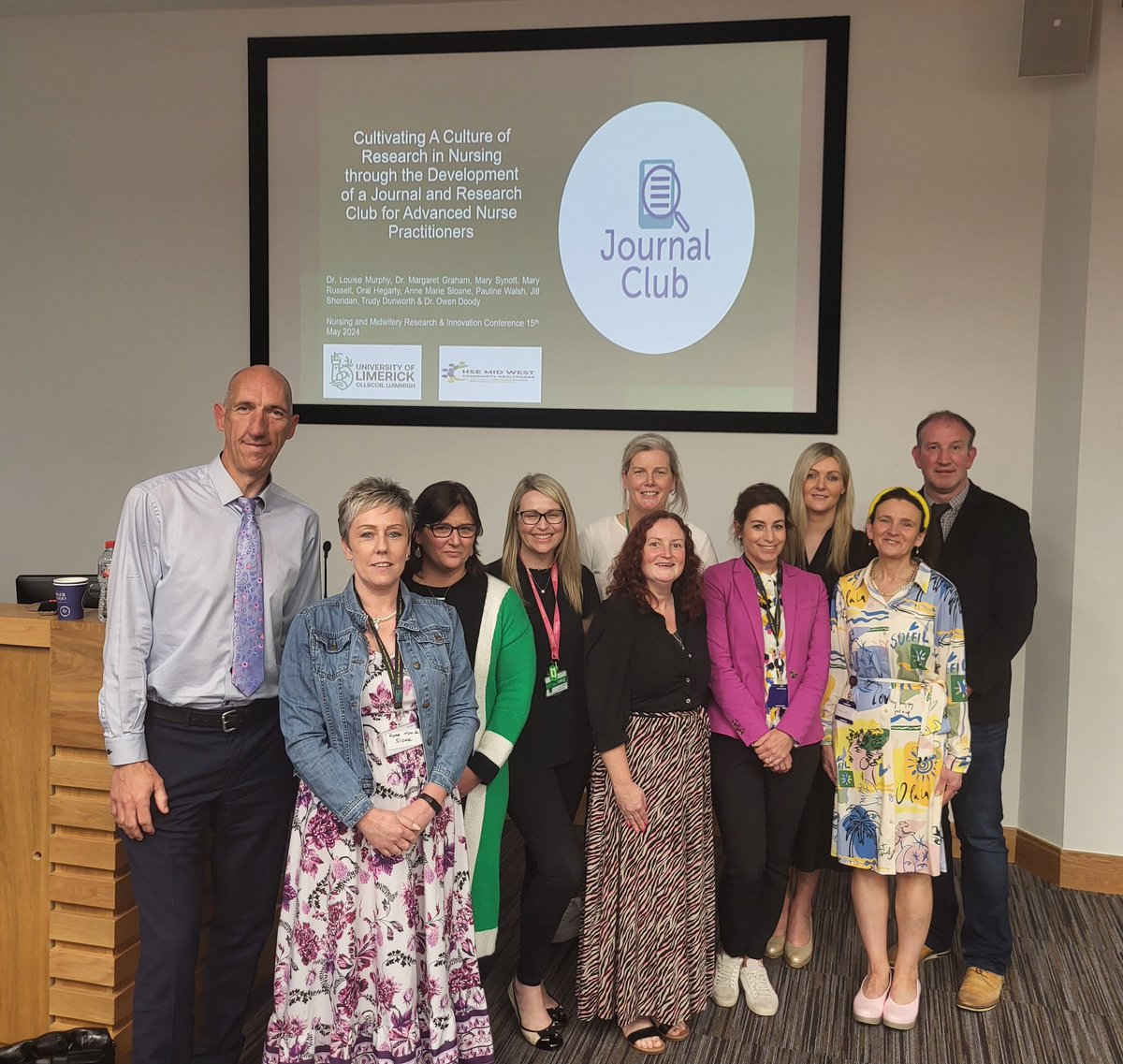 Mental Health ANPs front and centre at today's 9th Nursing and Midwifery Research Conference in the MW. Collaboration between Services and University of Limerick positively contributing to the evidence base. @CommHealthMW @hammersley_ann @nmpduwest @NursingMid_UL @fkilloury1