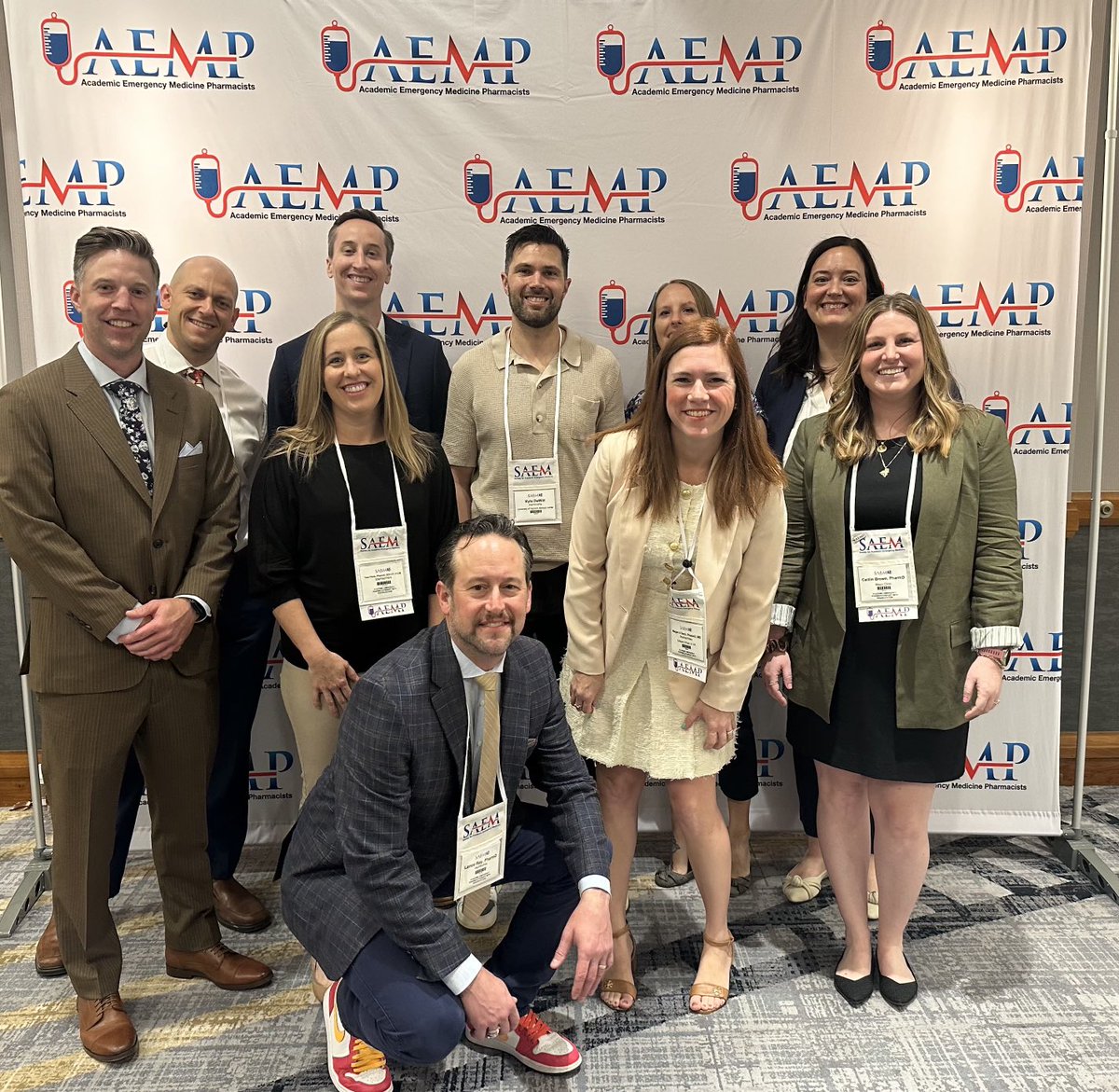 MeganARech's tweet photo. Some of the team who made #AEMP24 happen 💫🌟 So grateful to this crew for their hard work! #AEMPlify @LRayRx @EmergPharm @bfaine1 @EMPoisonPharmD @EM_Pharm @AM_EM_PharmD @SAEMonline https://t.co/z72IxMuhhk