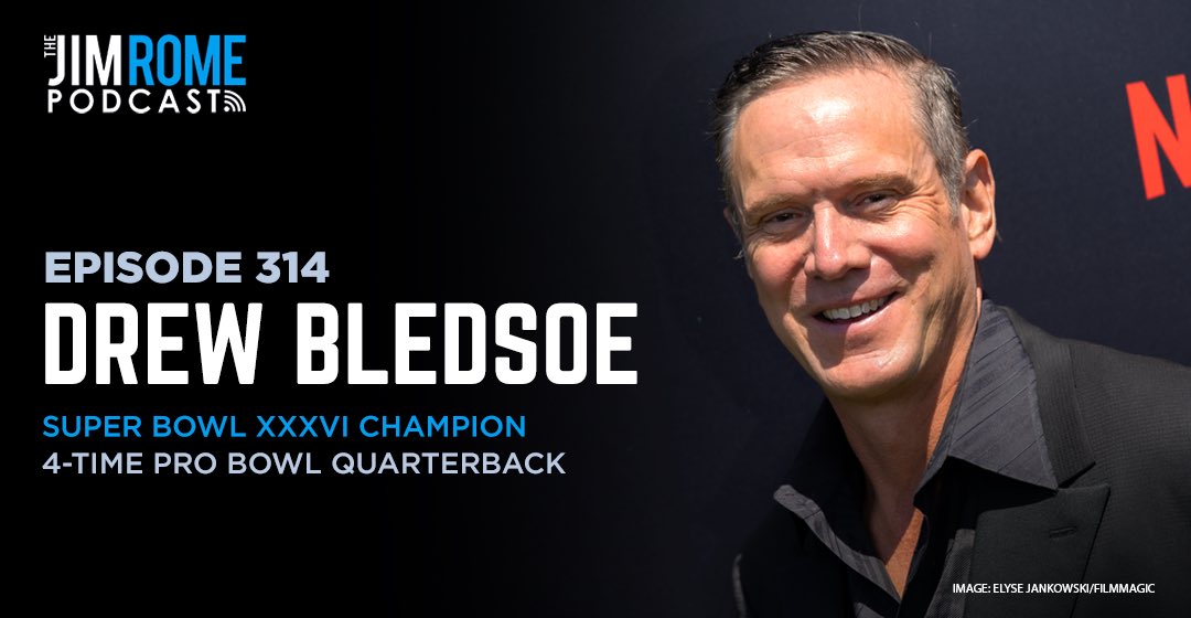 .@DrewBledsoe on the ground rules for the Roast of Tom Brady, losing his job to the GOAT, how he fell in love with winemaking, his approach to coaching, leadership & management, what it was like to play in Buffalo & Dallas and much more. LISTEN: cms.megaphone.fm/channel/ENTDM2…