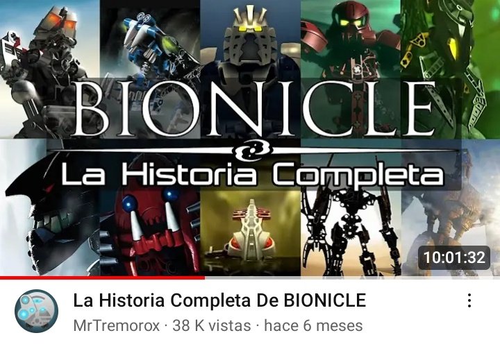 video de 7 horas de drama de internet: ZZZ ZZZ ZZZ

video de casi 10 horas dobre el Lore de Bionicle: 🥵🥵🥵