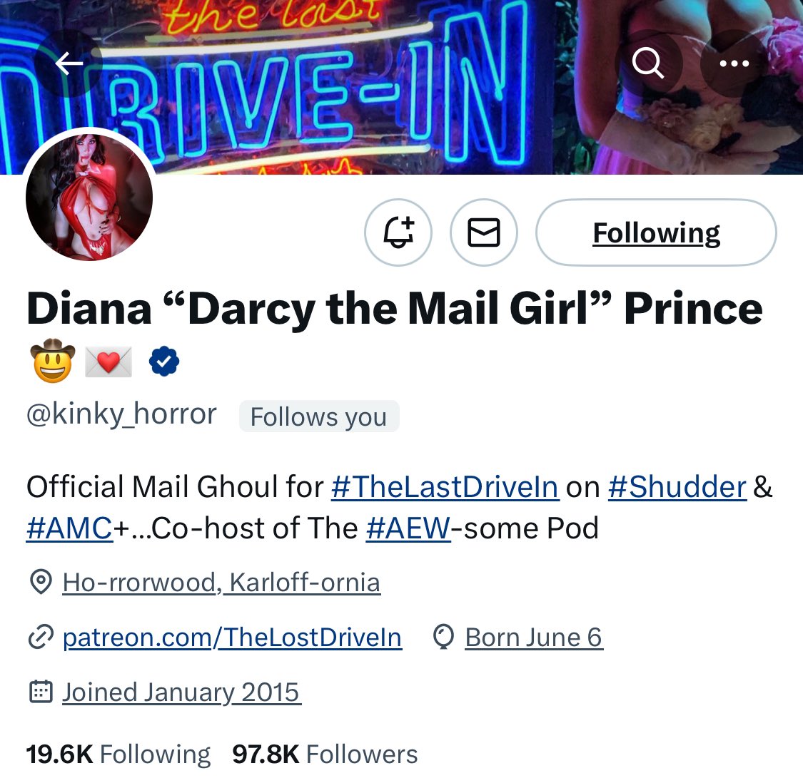 TheHorrorDevil's tweet image. Wow! I don’t know how this happened but this is awesome! Thanks @kinky_horror! You’re awesome! #mutantfam  #TheLastDriveIn
