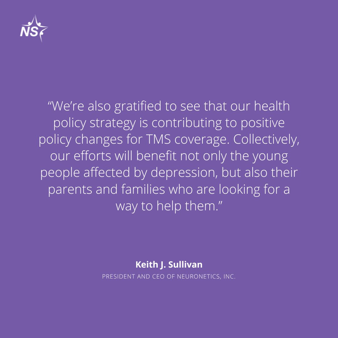 TMSTherapy's tweet photo. Humana updates its policy in response to the recent FDA clearance for NeuroStar TMS as an add-on treatment for adolescents 15 and older. 

Read more about how Humana and NeuroStar are addressing the underserved adolescent patient population: https://t.co/HAU8A6cmCS https://t.co/3aiEpq6Gqh