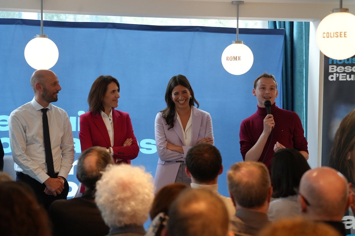 Rassemblés ce soir autour de @ValerieHayer dans le 17ème arrondissement de Paris. Avec @StanGuerini, @SylvainMaillard, @CarolineYADAN & @rachelflore pour la soutenir et remercier les militants mobilisés pour notre campagne ! Le 9 juin, nous avons @BesoindEurope 🇪🇺