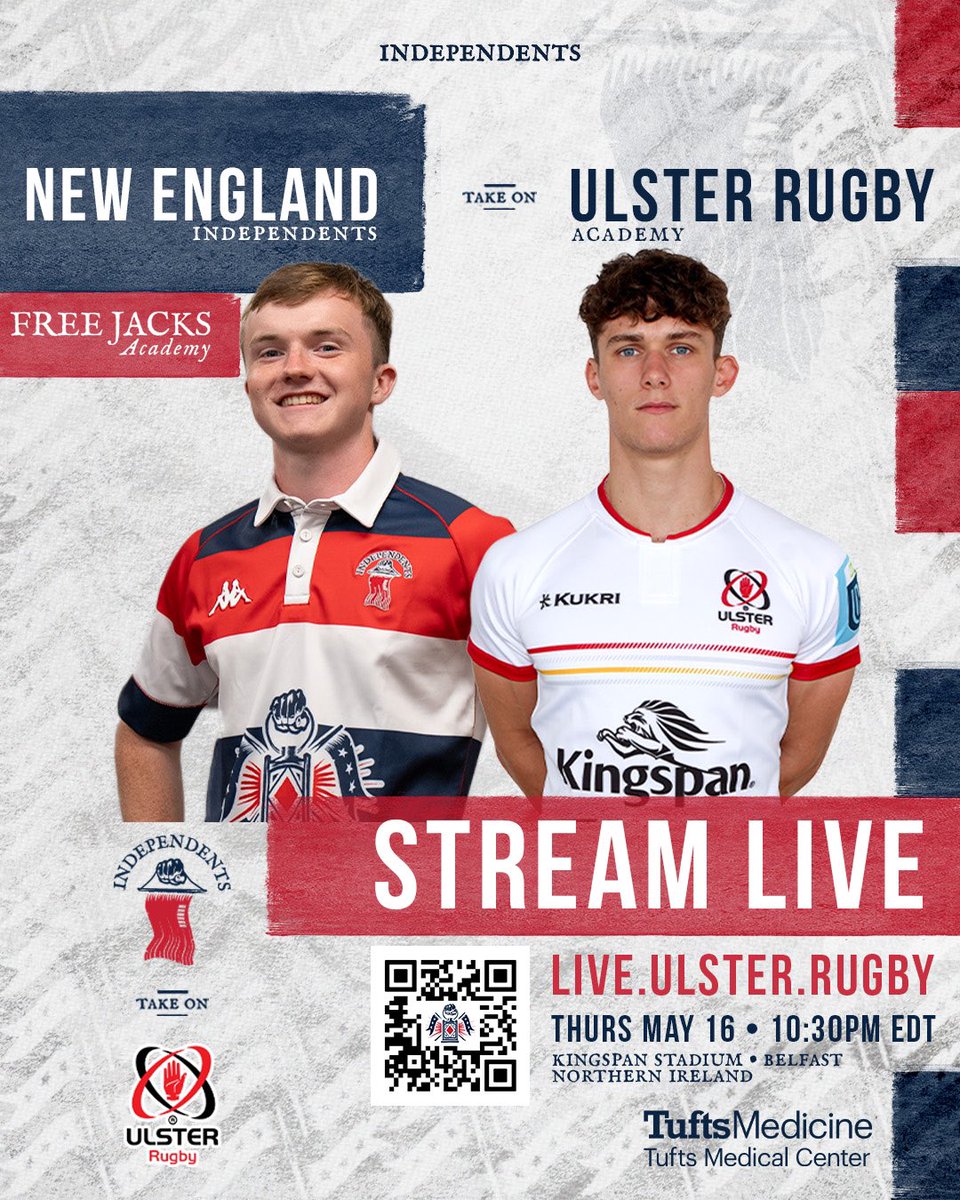 Introducing your Independents squad to take on Ulster Development tomorrow at Kingspan Stadium at tomorrow from 10:30am EST! We can’t wait to see our lads don the international stage for the first time tomorrow ☘️ Stream: live.ulster.rugby #indies