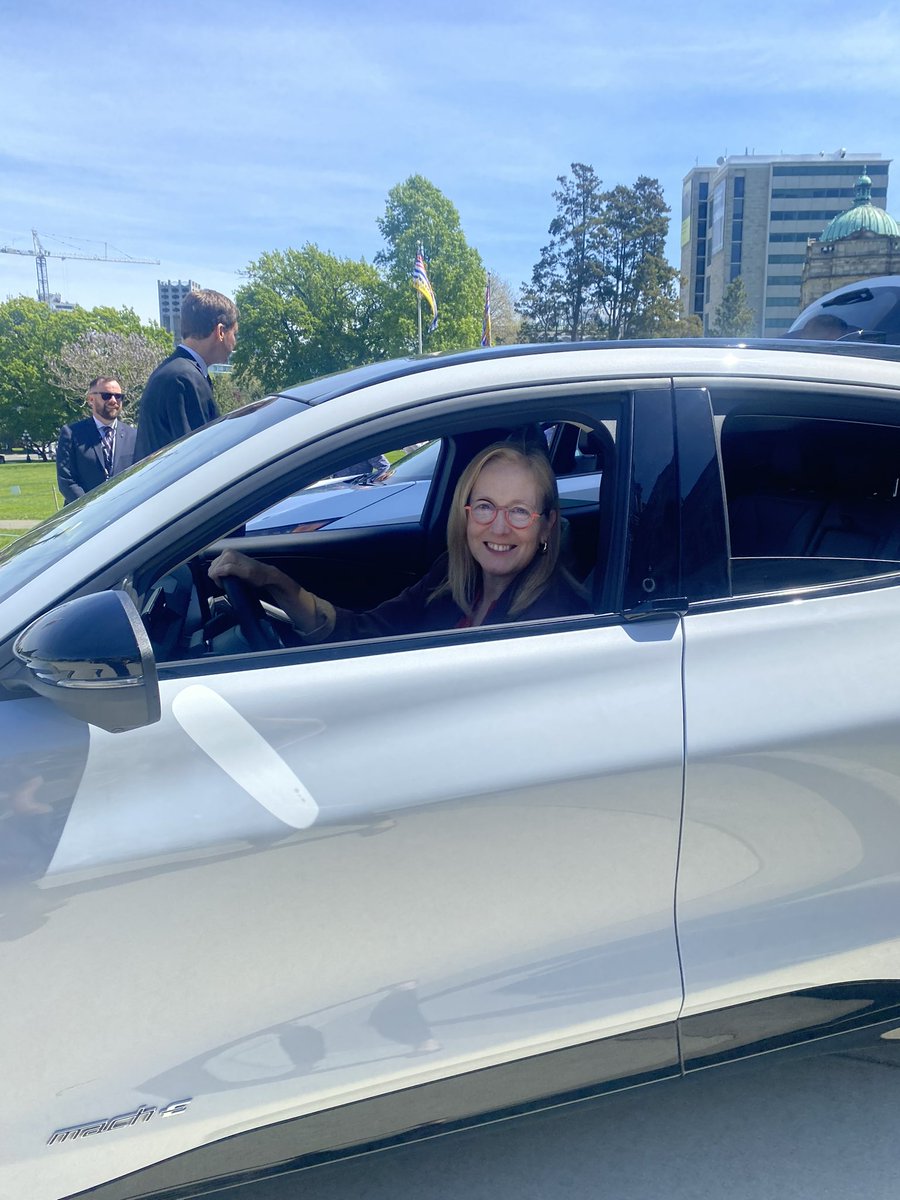 🚗⚡Excited to check out the all-electric #FordMustang today at the @BCLegislature. Electric Vehicles are already revolutionizing transportation in BC & leading us towards a cleaner, greener future. Thank you, @NCDGoElectricBC, for delivering more EVs to British Columbians.