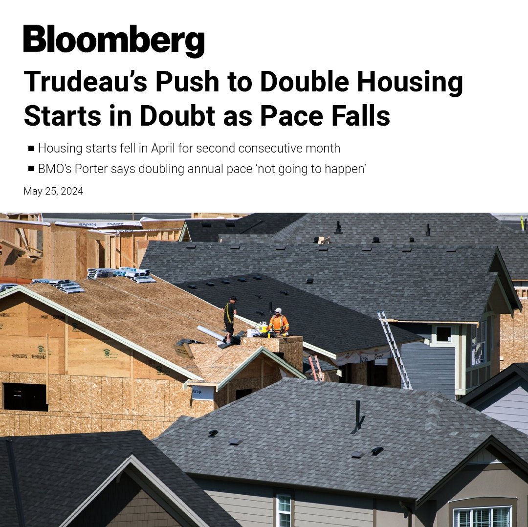 179 Trudeau housing photo ops & billions of dollars spent promising to double home building. And… Building drops. Can we believe anything he says?