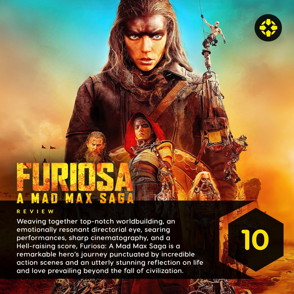 It’s hard to overstate how immaculately crafted Furiosa: A Mad Max Saga is, both as a prequel to Mad Max: Fury Road and as a stand-alone story of how the Wasteland created a powerful character. Our review: bit.ly/3yjjHNh