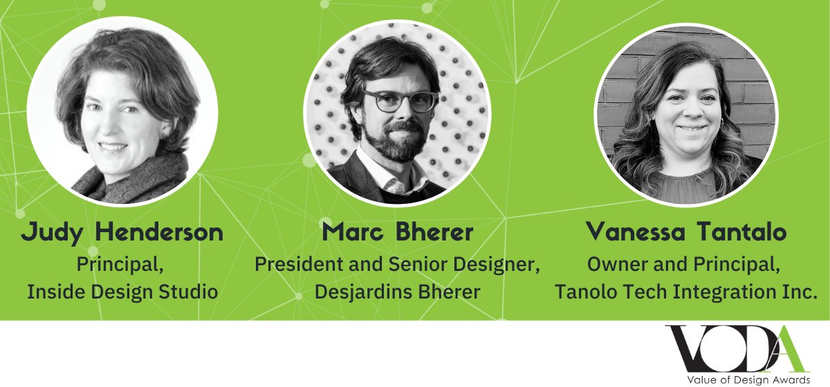 IDC announces the 2024 Value of Design Awards (VODA) judges! 

VODA shines a spotlight on Canadian interior designers showcasing the benefits of design thinking.

Learn more about the judges: bit.ly/3ULCLLB

#interiordesign #designers #design #canadiandesigners