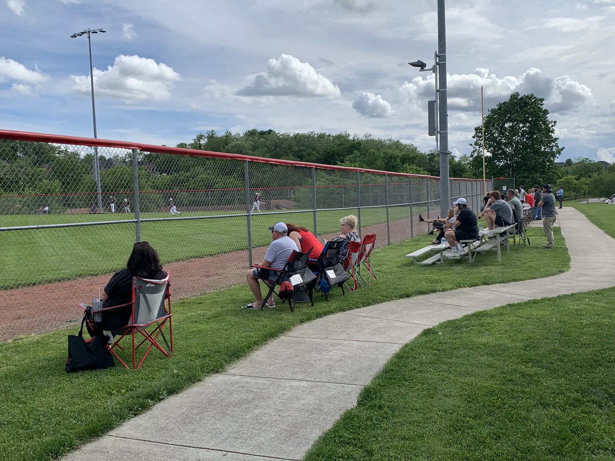 The crowd here at Peterswood Park filling in for WPIAL baseball playoff action as your Warriors take on North Catholic.