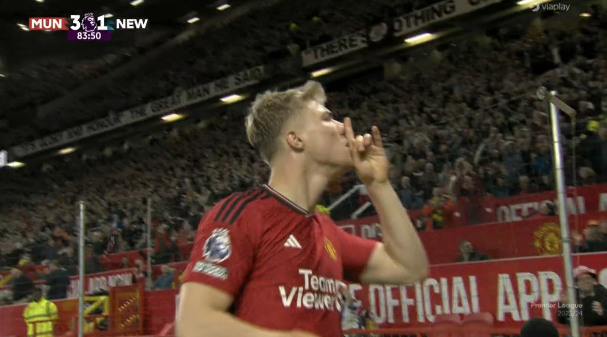 3-1 manchester united.

Rasmus hojlund scores and silences the haters.

#MUNNEW