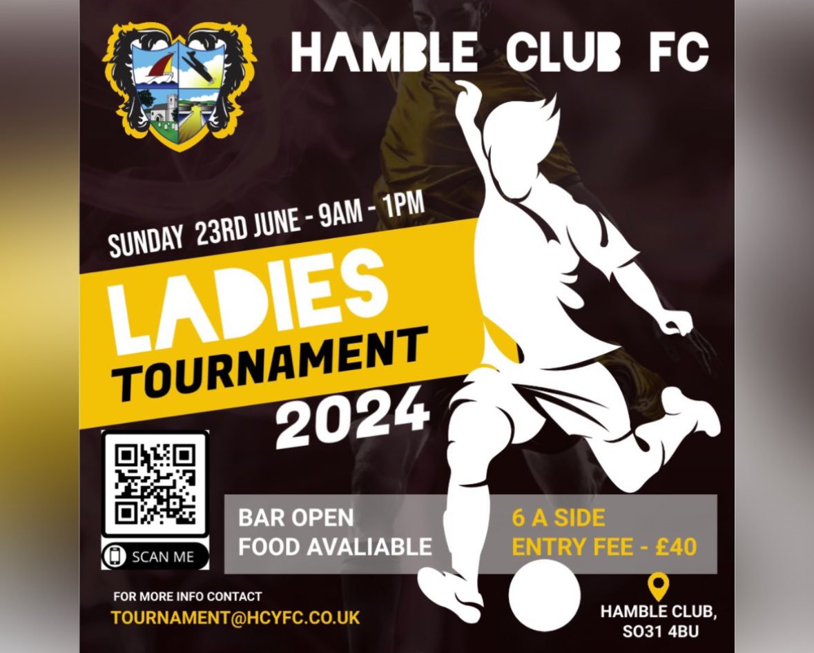 Ladies tournament will soon be upon us if you want to be part of it please fill out the form on the link attached. 

docs.google.com/forms/d/e/1FAI…