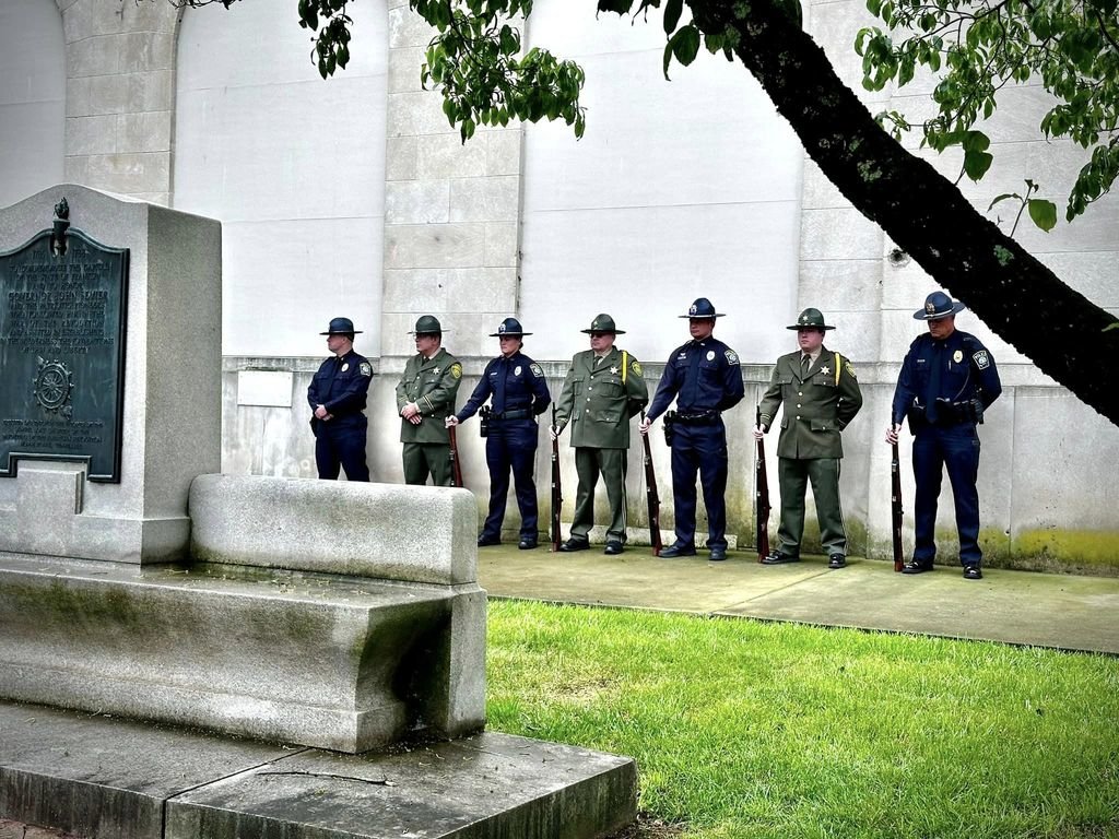 May 15th is Peace Officers Memorial Day. Chaplain Danny Ricker and local leaders held a memorial service at the Greene County Courthouse for fallen officers. We remember and honor those who made the ultimate sacrifice in the line of duty to protect our community.