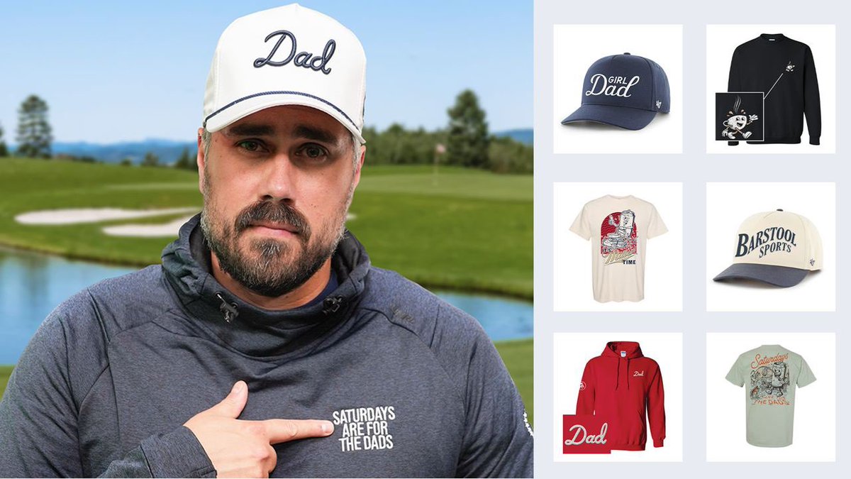 Looking for the perfect Father’s Day present? The Barstool Father’s Day Collection is here Order now before June 2nd for guaranteed delivery by Father’s Day bit.ly/3UJ3tVd