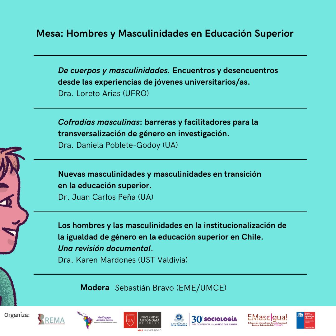 Masculinidades's tweet photo. Mesa Hombres y Masculinidades en Educación Superior  
Inscripción en este link
https://t.co/X8IVE4uCMv
Evento híbrido
Mayor información en: https://t.co/Q6jDRpt8Ky https://t.co/lUstAuCLu0