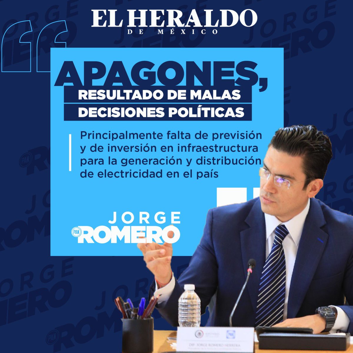 Las altas temperaturas revelan la incapacidad de la @CFEmx bajo la administración de @ManuelBartlett para enfrentar la demanda eléctrica. La falta de inversión y previsión en infraestructura energética nos ha dejado en crisis. ¡Es urgente un cambio de políticas! #Columna