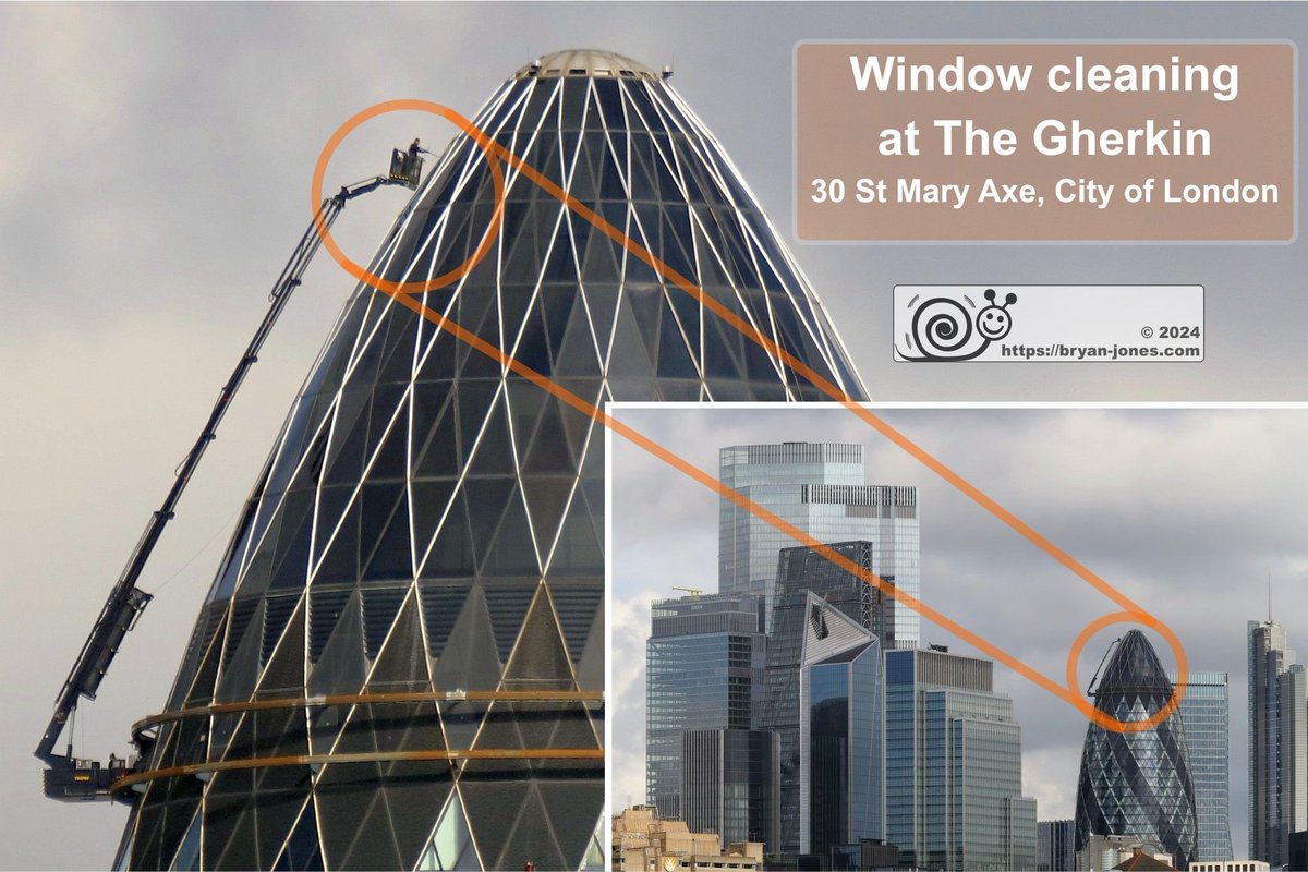 Anyone fancy a go at cleaning the windows of The Gherkin? #windows #scarey @LondonGherkin #skyscraper