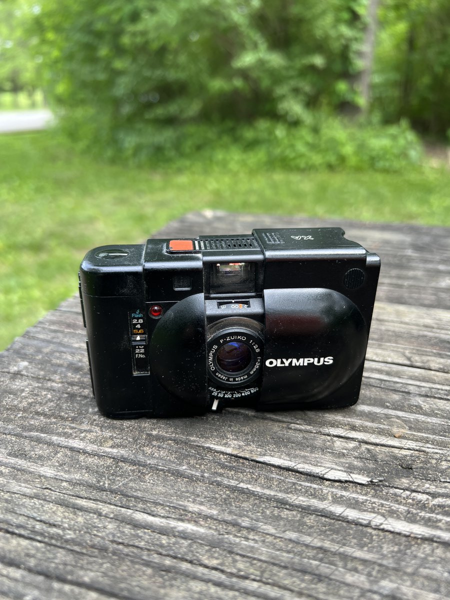 I confirmed by using a test roll that my Olympus XA works A-OK. Therefore, this will be my only film camera that I take with me during my upcoming thruhike this summer. #filmphotography