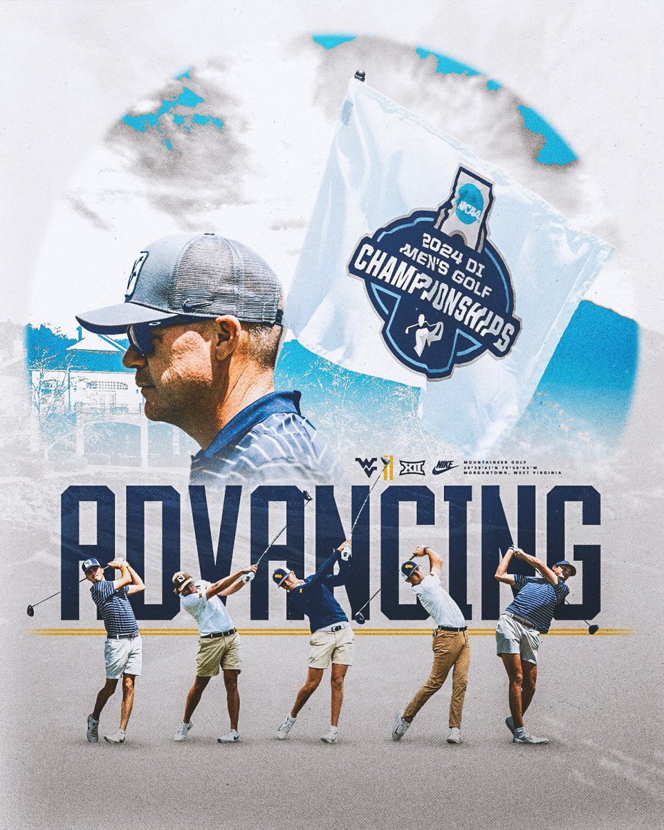 WVUGolf's tweet image. HISTORY. MADE‼️

For the first time since 1947 and second time in school history, the Mountaineers are heading to the NCAA Championships! 👏👏

#HailWV