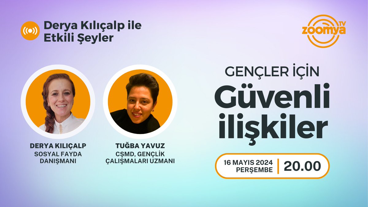 Cinsel Şiddetle Mücadele Derneği'nin taze taze paylaştığı 'Gençler için Güvenli İlişkiler Kılavuzu' ve gençlik programı 'NVNY' hakkında konuşuyoruz.
#etkilişeyler #zoomyatv #siviltoplum #sosyalfayda #sosyaletki #sosyalkatılım #aktifyurttaşlık #cinselşiddet #akranzorbalığı