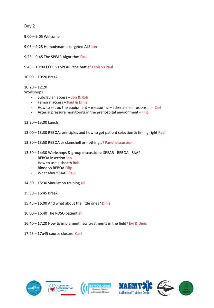 7 days to go until the @emtaccs #SPEAR course in Bruges 🇧🇪🚁🚨 Really excited to share the message about utilising invasive monitoring to optimise resuscitation with a fantastic group of colleagues Great job @CarlHaentjens with the programme! @DrPaulRees @phemDM