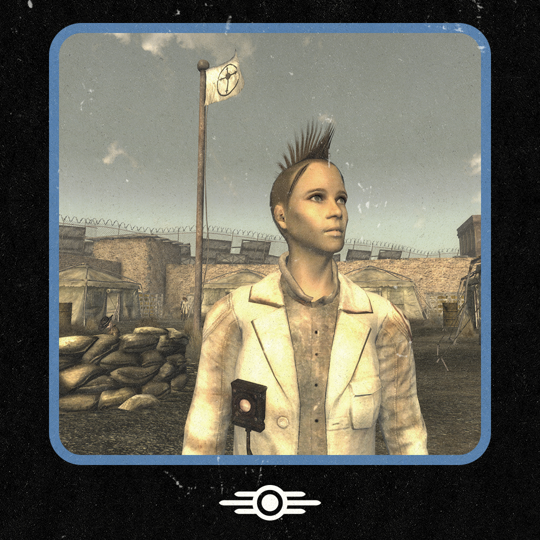 The Followers of the Apocalypse are a humanitarian group that traced its roots to the ruins of Los Angeles - known as the Boneyard. They shun violence and offer aid to anyone in need. #Fallout
