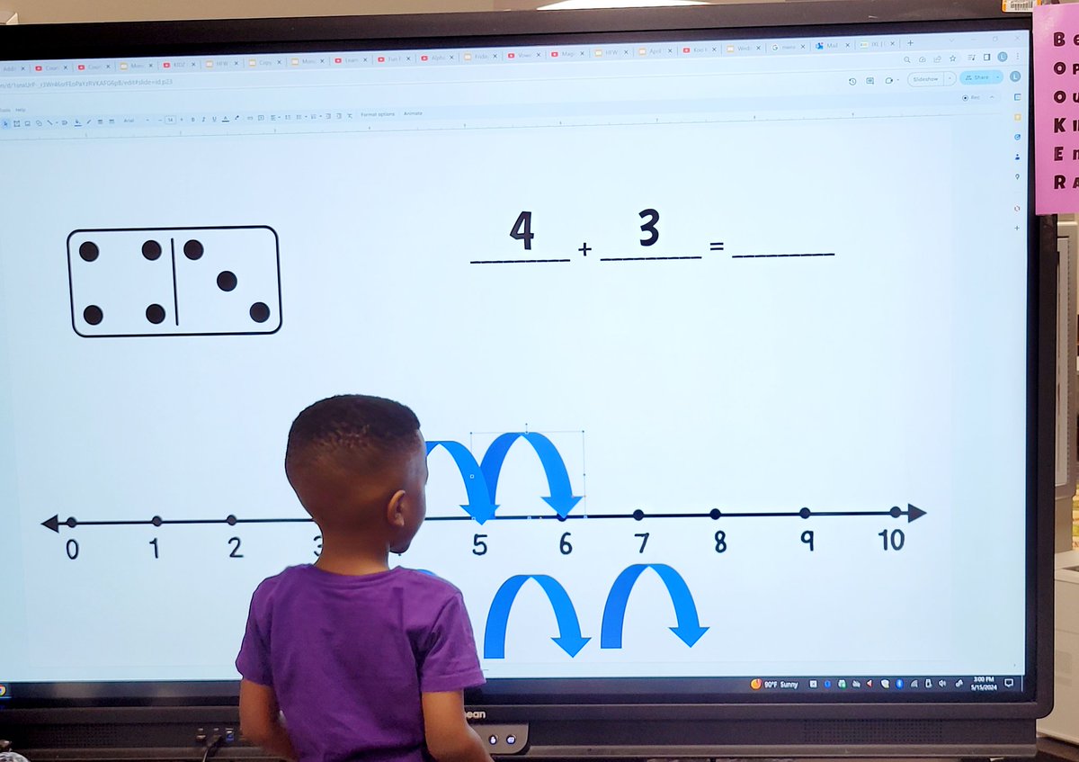 BookerPreK's tweet image. Stepping up to First Grade in Kindergarten! We are adding and subtracting with numberlines! #numberline #factfluency #add #sub @duryeaschool #upatthepanel