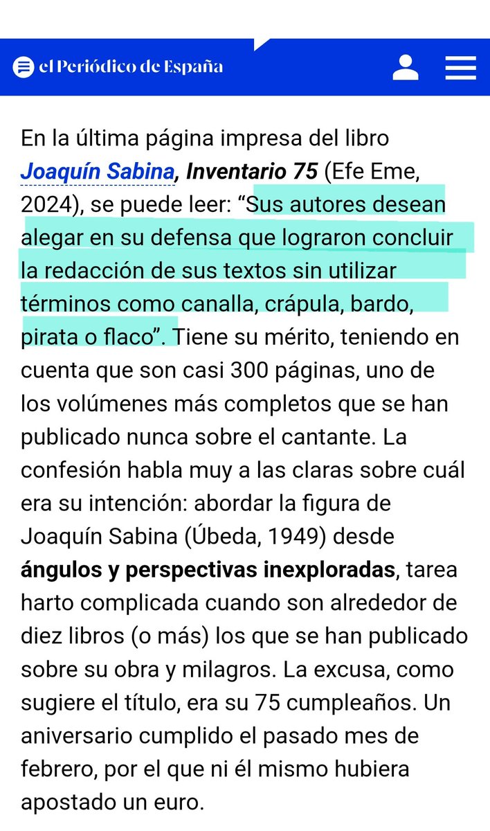 Esto lo escribió el Doctor @cpziriza, y fue bonito. tienda.efeeme.com/libros/895-joa…