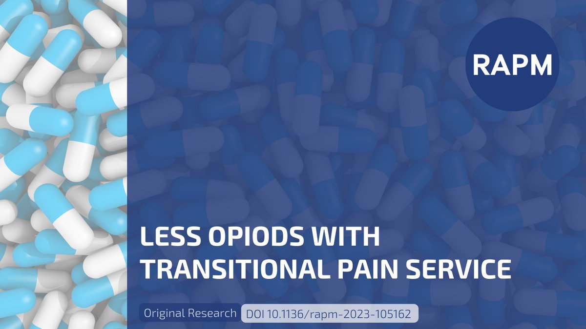 ⬇️ Opioid use with transitional pain service! 🏥 This retrospective cohort shows non-VA hospitals vs VA hospital with transitional pain service may bring significant differences in opioid consumption. 🔗 If you want to know all about it: bit.ly/4bgx7rc @RAPMOnline