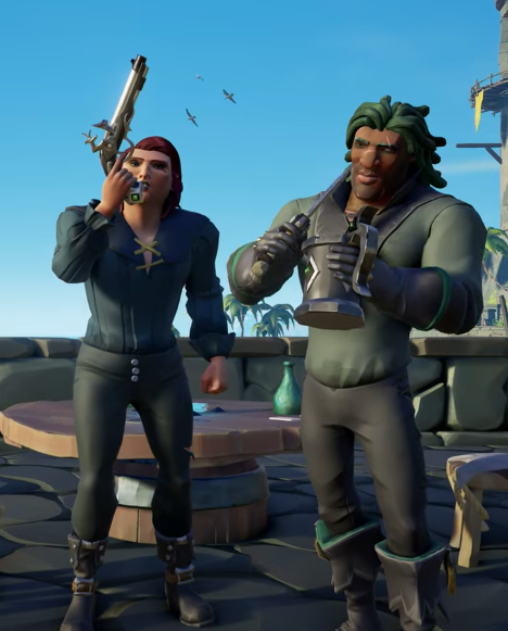 震撼彈！
訂閱Xbox game pass Ultimate在5/23-6/22登入送"黑狗套"的手槍和酒杯！
Subscribe Xbox game pass Ultimate can earned "black Dog" Tankard and pistol at 5/23-6/22 !!!
#seaofthieves