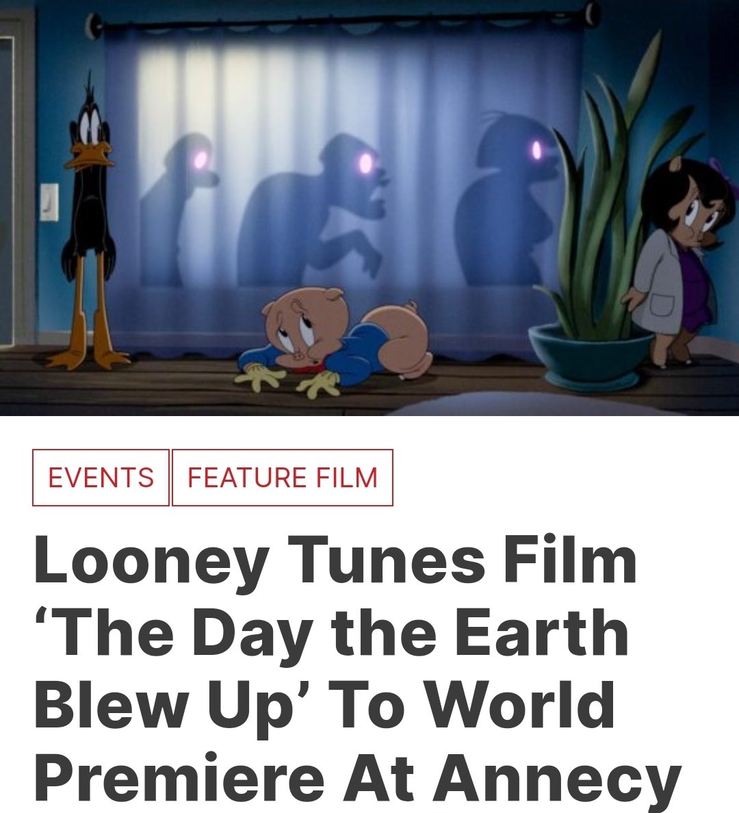 For anyone going to Annecy this year, I hope you get to enjoy this feature film I edited, the first ever all-2D-animated Looney Tunes movie. It really is something special.