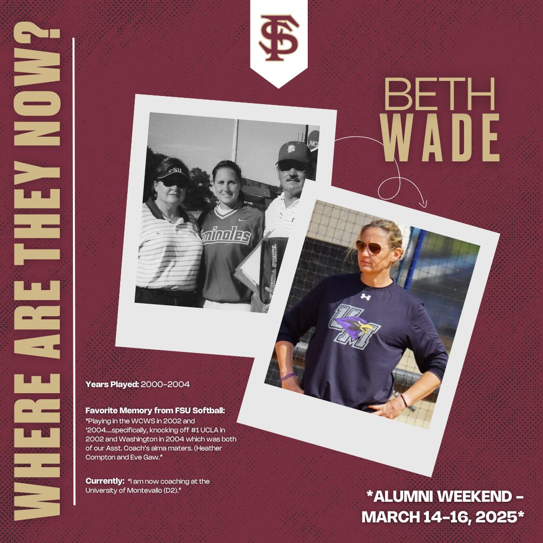 We continue our “Where Are They Now” alumni series with Beth Wade who is currently a head coach at the University of Montevallo🍢

#ALL4ONE