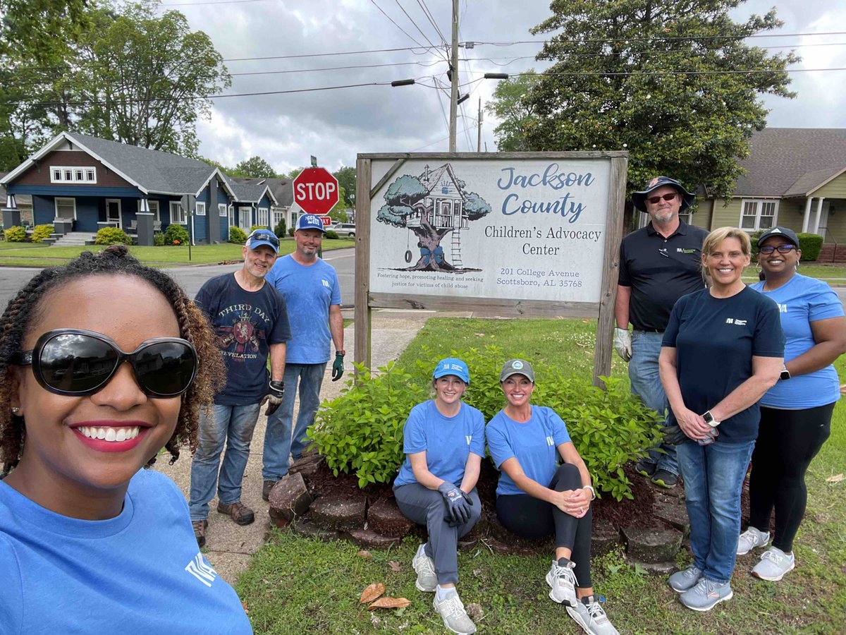 We’re celebrating TVA’s 91st anniversary through community service! @TVAnews employees spruced up the landscaping at the Jackson County Children’s Advocacy Center in @ScottsboroCity to help the staff keep their focus where it matters most - supporting children & their families.