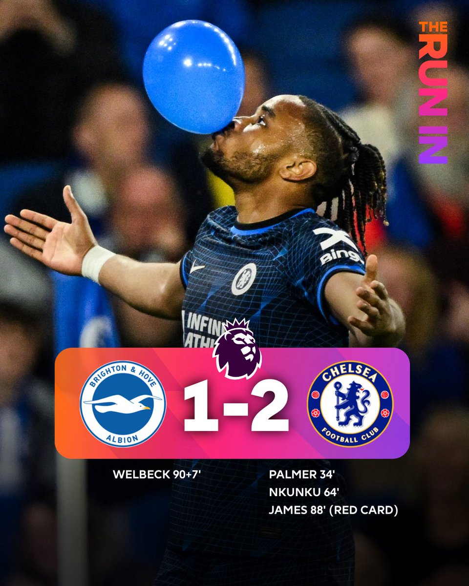 Chelsea survive the late scare to hold onto all three points and move up to 6th in the Premier League ⏫ #BHACHE