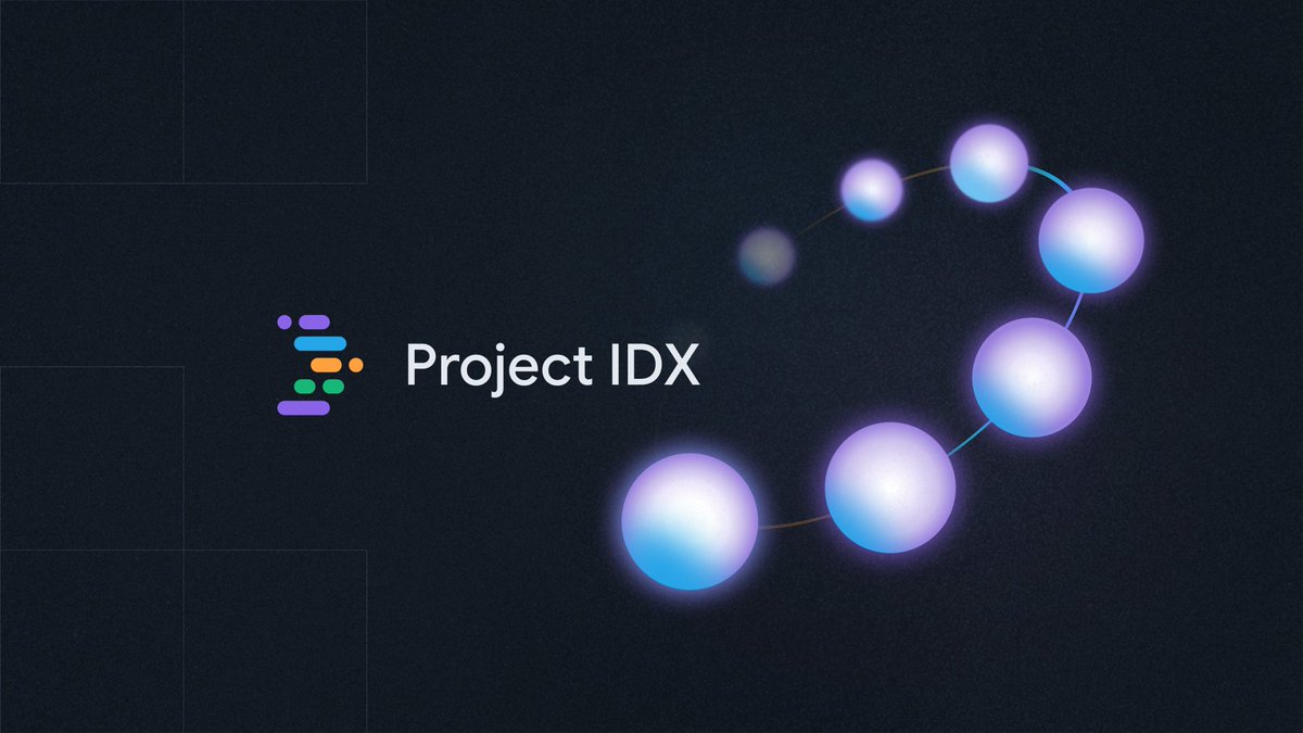 googledevs's tweet image. Try out Project IDX 🤩➡️ idx.dev

Learn about new features including slash commands, templates for @gmapsplatform and Cloud Run APIs, integrations for DevTools Console and Lighthouse, more workspaces with the Google Developer program, and more.

#GoogleIO