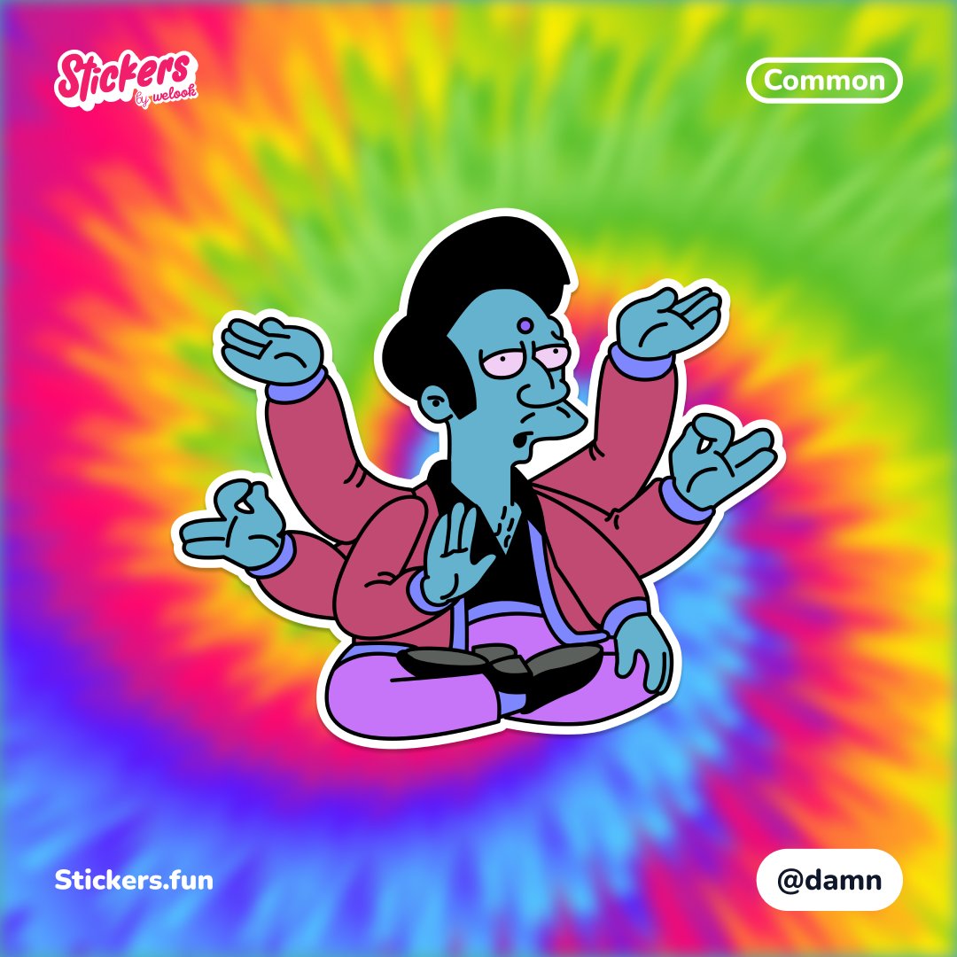 Common Sticker #211 is now live! 🙂

Designed by <a href="/DamnRgz/">DAMN</a> , this exciting release comes as a result of a community vote on Stickers.fun/voting 🗳️🫲

Link 👉 stickers.fun/s/common-211

Remember that this auction will only last for 24hs ⏰

Let's play with Stickers!