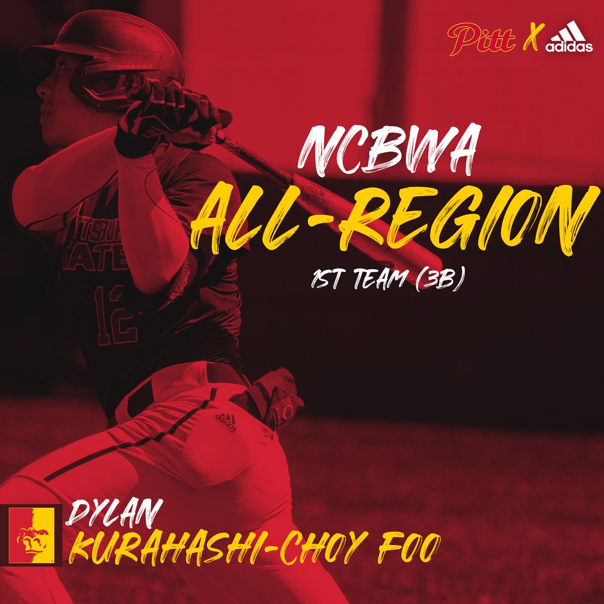 Pitt State Athletics 🦍 (@pittstgorillas) on Twitter photo 🚨ALL-REGION🚨
Pitt State 3B Dylan Kurahashi-Choy Foo is an NCBWA 1st team All-Central Region selection 🦍⚾️
<a href="/dylankcf28/">Dylan KCF</a>|<a href="/pittstate/">Pittsburg State</a>|<a href="/GorillasBSB/">Pitt State Baseball ⚾️</a> 🚨ALL-REGION🚨
Pitt State 3B Dylan Kurahashi-Choy Foo is an NCBWA 1st team All-Central Region selection 🦍⚾️
<a href="/dylankcf28/">Dylan KCF</a>|<a href="/pittstate/">Pittsburg State</a>|<a href="/GorillasBSB/">Pitt State Baseball ⚾️</a>