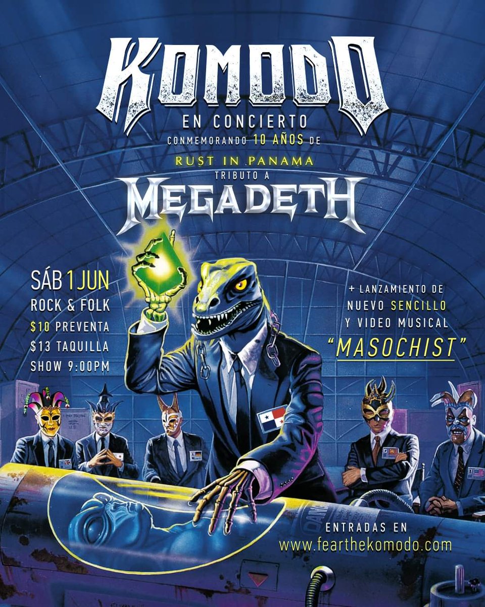 REVISITAMOS DONDE TODO COMENZÓ 

🗓 Fecha: Sábado 1 de Junio
📍 Lugar: Rock &amp; Folk – Calle Uruguay
🚪 Puertas Abiertas: 7:00pm
🤘 Show: 9:00pm
🎫 Preventa EARLY BIRD: $8 (disponible hasta el 10 de Mayo)
🎟️ Preventa: $10
💵 Día del Evento: $13

🔗 LINK IN BIO

 #eventospanama