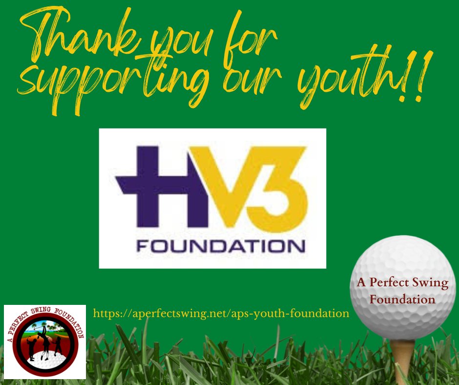 Huge thanks to Harold Varner III and the HV3 Foundation for the generous donation to our A Perfect Swing Golf - Youth Foundation youth! We greatly appreciate you!
#hv3foundation
#aperfectswing #charlottegolf #clt #fairwaysforall #growingthegame #InviteHer #lpgateachers #golf