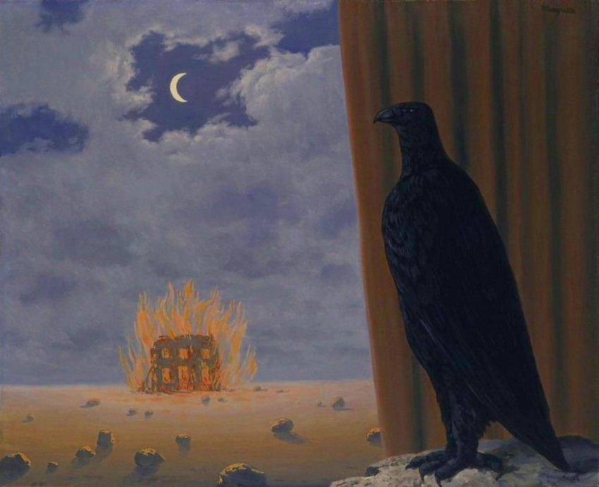 Gaspard de la nuit (Gaspard of the Night ) by René Magritte (Belgian, 1898-1967), 1965 Oil on canvas, 45 x 55 cm.