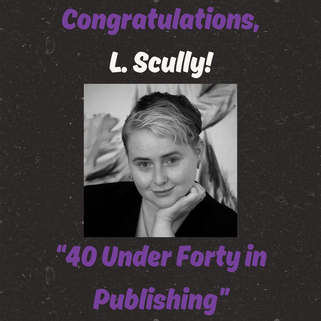🎉 Congratulations to L. Scully for making BookCAMP's "40 Under Forty in Publishing" list!

❤️‍🔥 Scully published "Fuck Me: A Memoir" with us. They host at [Working Title] Boston and they are also a co-founder of Madness Press.

#PublishingWorld #WritingCommunity #SmallPress
