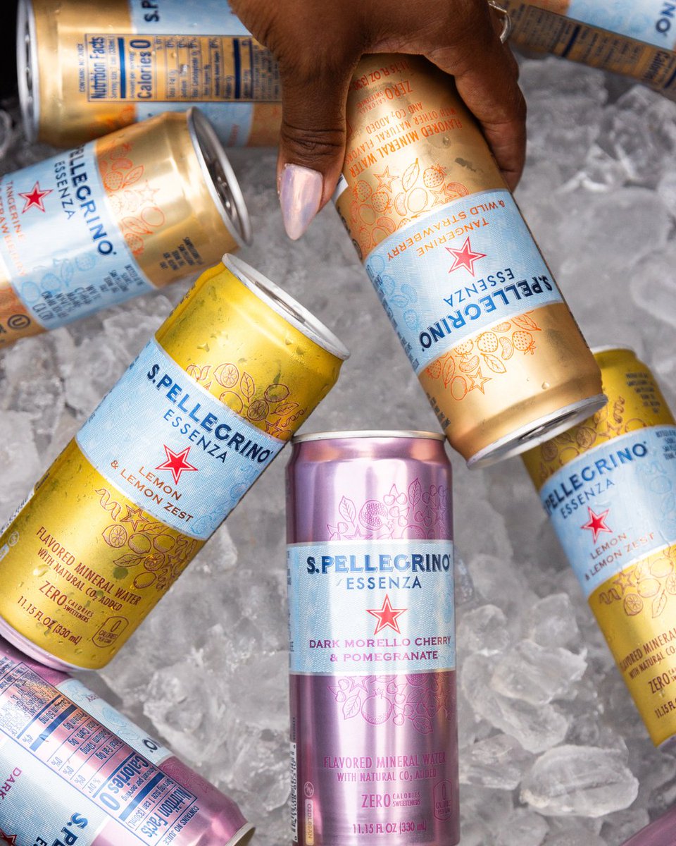 Who doesn’t love the ✨ of a lovely S.Pellegrino Essenza? Drop a heart to let us know which flavor you’re grabbing from this bucket. 

💛: Lemon &amp; Lemon Zest
🧡: Tangerine &amp; Wild Strawberry
💜: Dark Morello Cherry &amp; Pomegranate

📷 @carltimpone