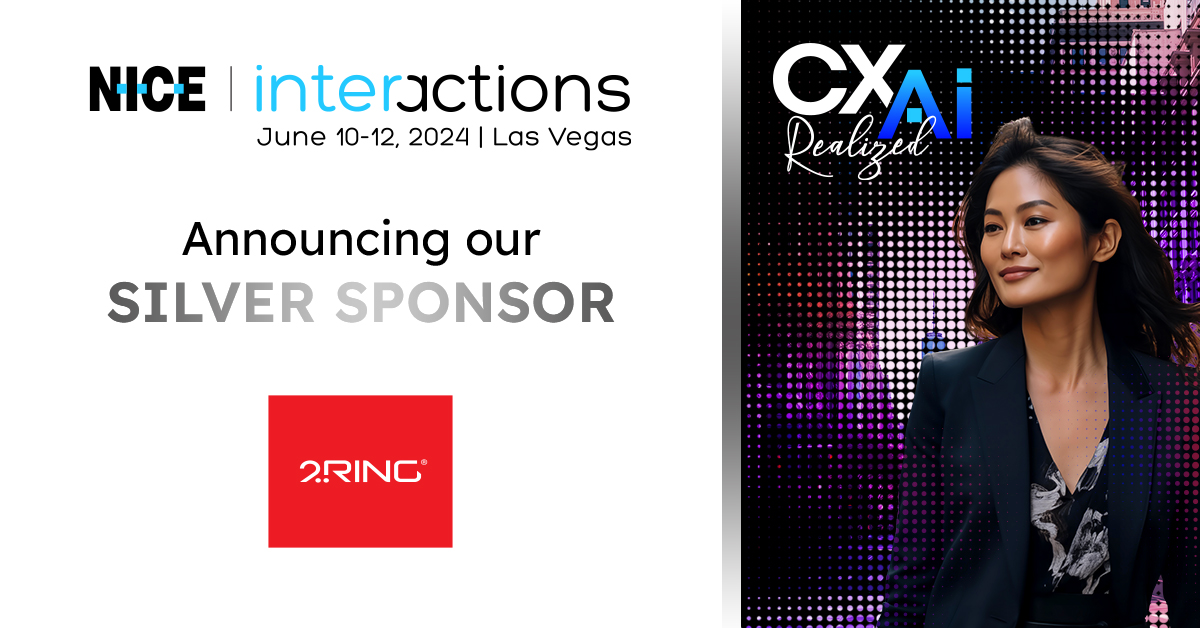 We’re excited to have @2RingCX as one of our Silver sponsors for Interactions 2024! Join us in Las Vegas, June 10-12, for this incredible opportunity to connect with CX industry leaders and experience CX AI Realized. okt.to/2Ko8SE