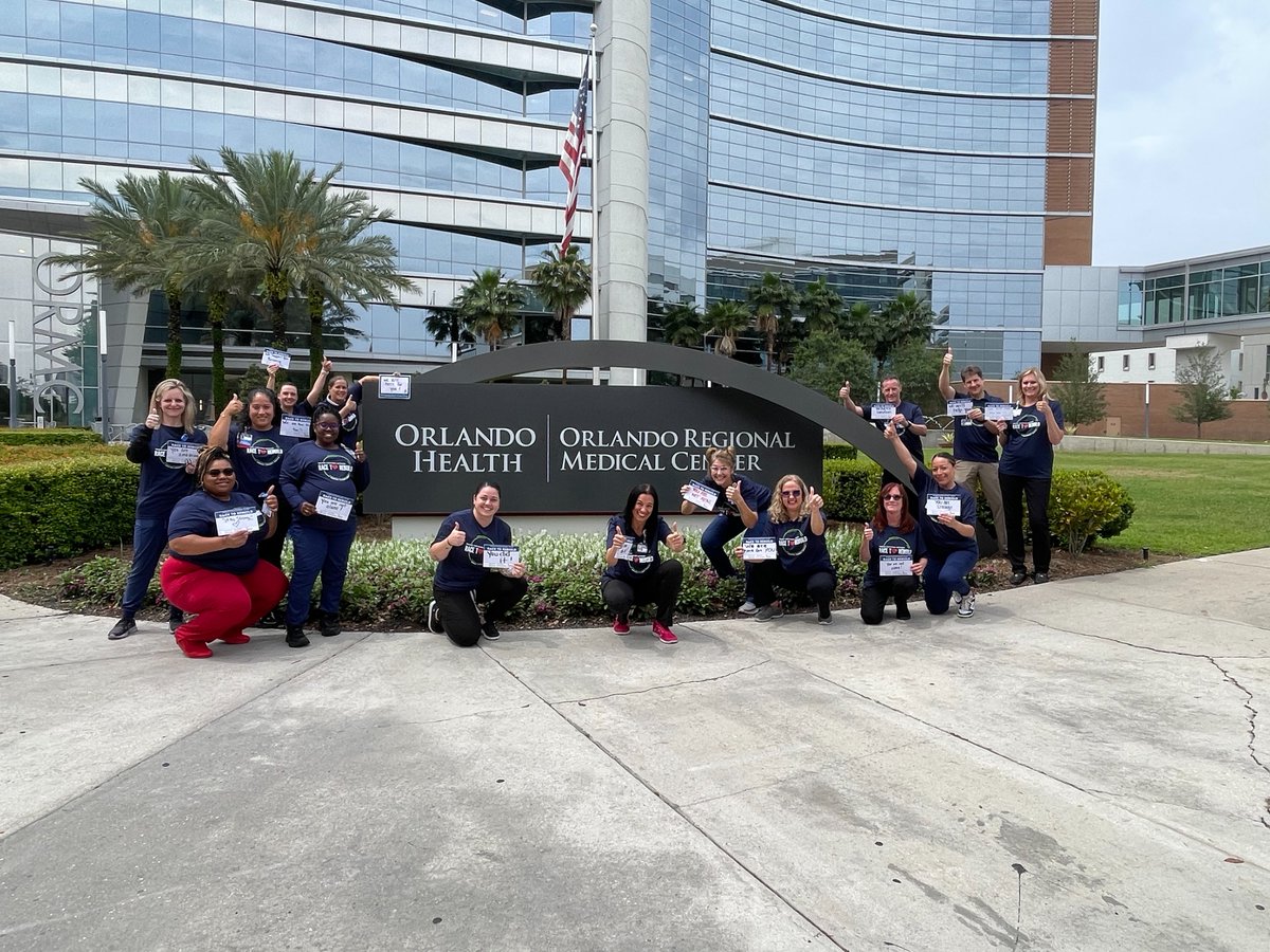 Today, team members honored #TraumaSurvivorsDay by joining the Race to Rebuild, a virtual race in support of trauma survivors and the incredible challenges they face every day. 🧡

#NTSD #OrlandoHealth