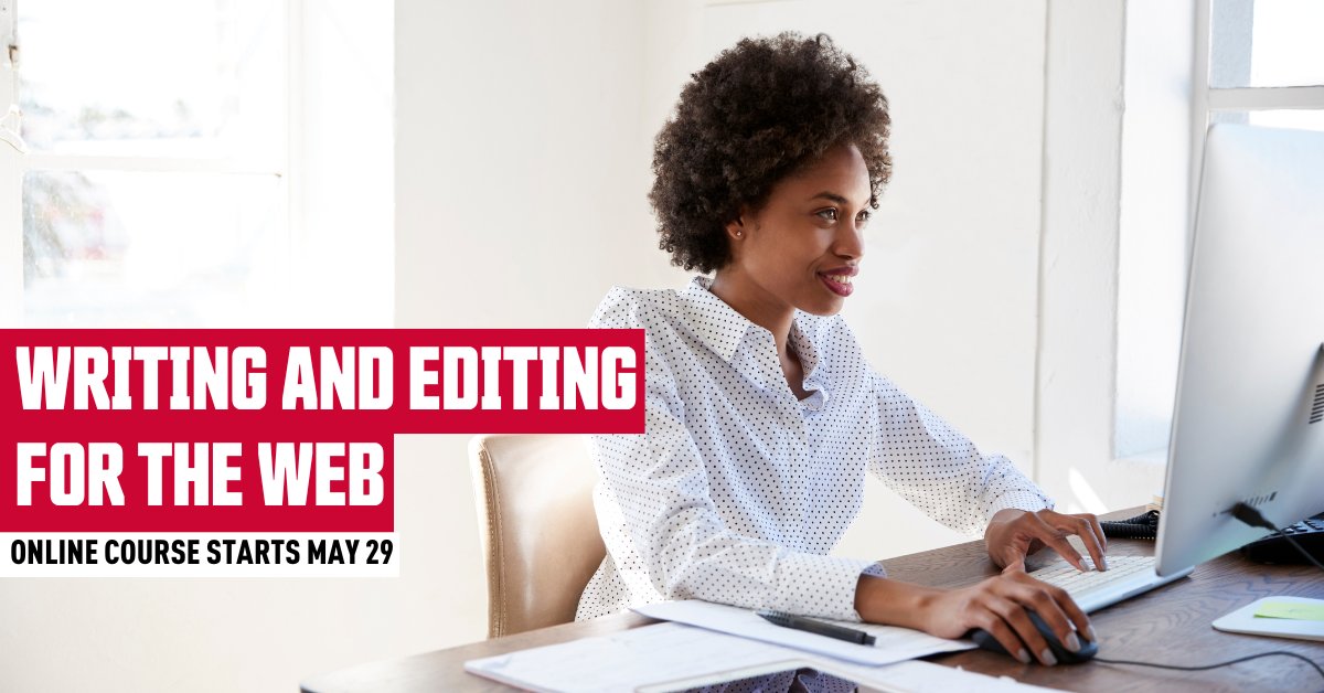 #DYK that most people don’t read websites and only scan a page for information? Register for our Editing course that starts May 29 and learn to develop and edit content specifically for online audiences. at.sfu.ca/fbsbQQ