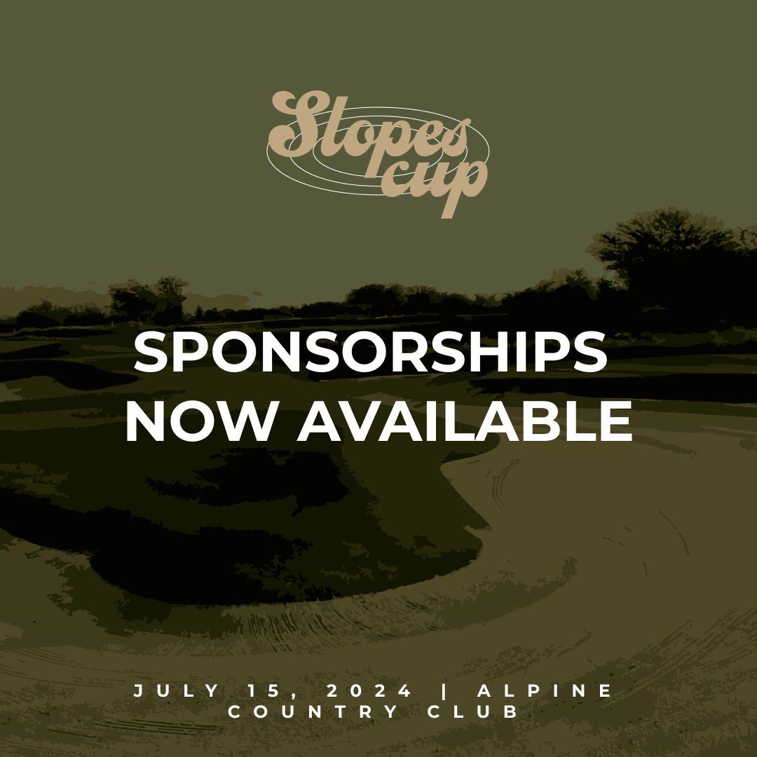 Slopes Cup 2024 is back! Foursomes and sponsorship opportunities are available for purchase now! Slopes Cup is a scramble-style tournament played by teams of four. This year’s golf tournament will take place on July 15th! We’ll see you on the green ⛳ More info here: