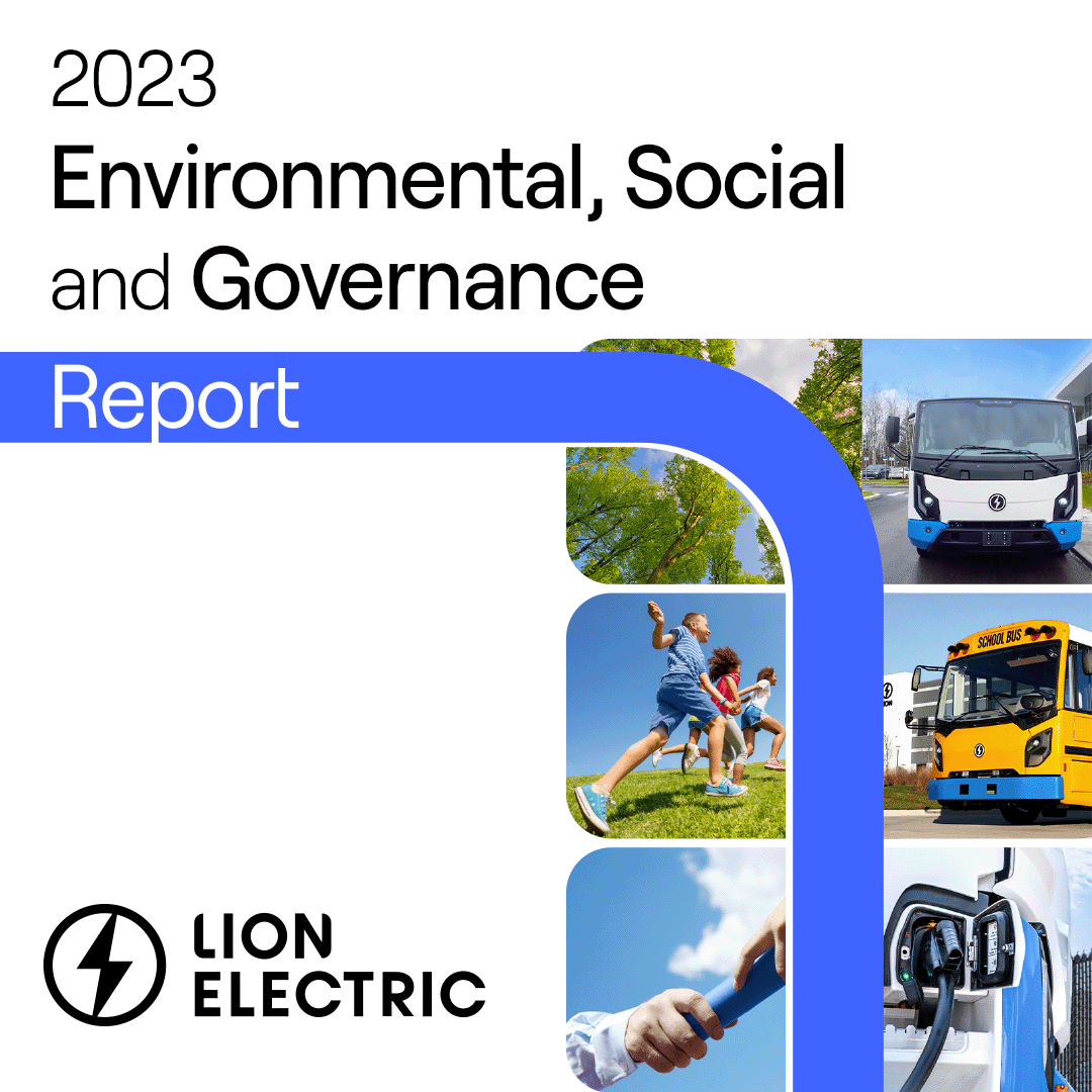 Lion ⚡ is proud to announce the publication of its annual ESG report. 📖 Read the complete report here: ow.ly/mrSV50RHzzm This document summarizes the activities we undertook in 2023. #LionElectric #ESG #ESGReport #environmental #social #governance